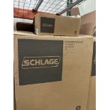 (24) SCHLAGE KEYED ENTRANCE 1 3/8" TO 1 3/4" DOOR RANGE; 2 3/8" TO 2 3/4" BACKSET