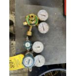 POWER WELD OXYGEN REGULATOR AND AIRGAS GAS REGULATOR