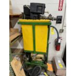 PLASTIC HOLDING STAND WITH FIXTURE AND BALDOR SUPER-E 10 HP MOTOR