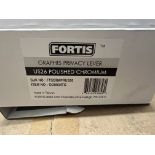 (10) FORTIS GRAPHIS PRIVACY LEVER US26 POLISHED CHROMIUM