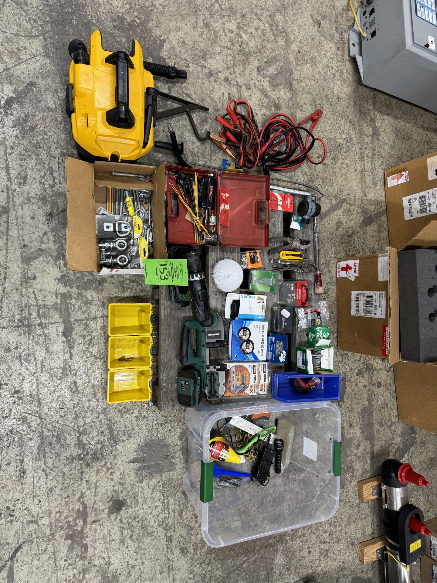 CONTENTS OF SKID: ASSORTED TOOLING