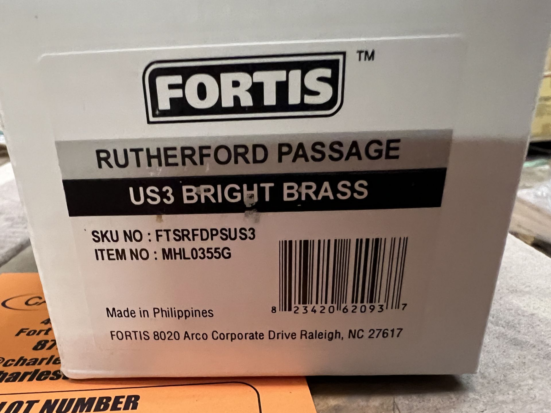 (20) FORTIS RUTHERFORD PASSAGE US3 BRIGHT BRASS - Image 2 of 3