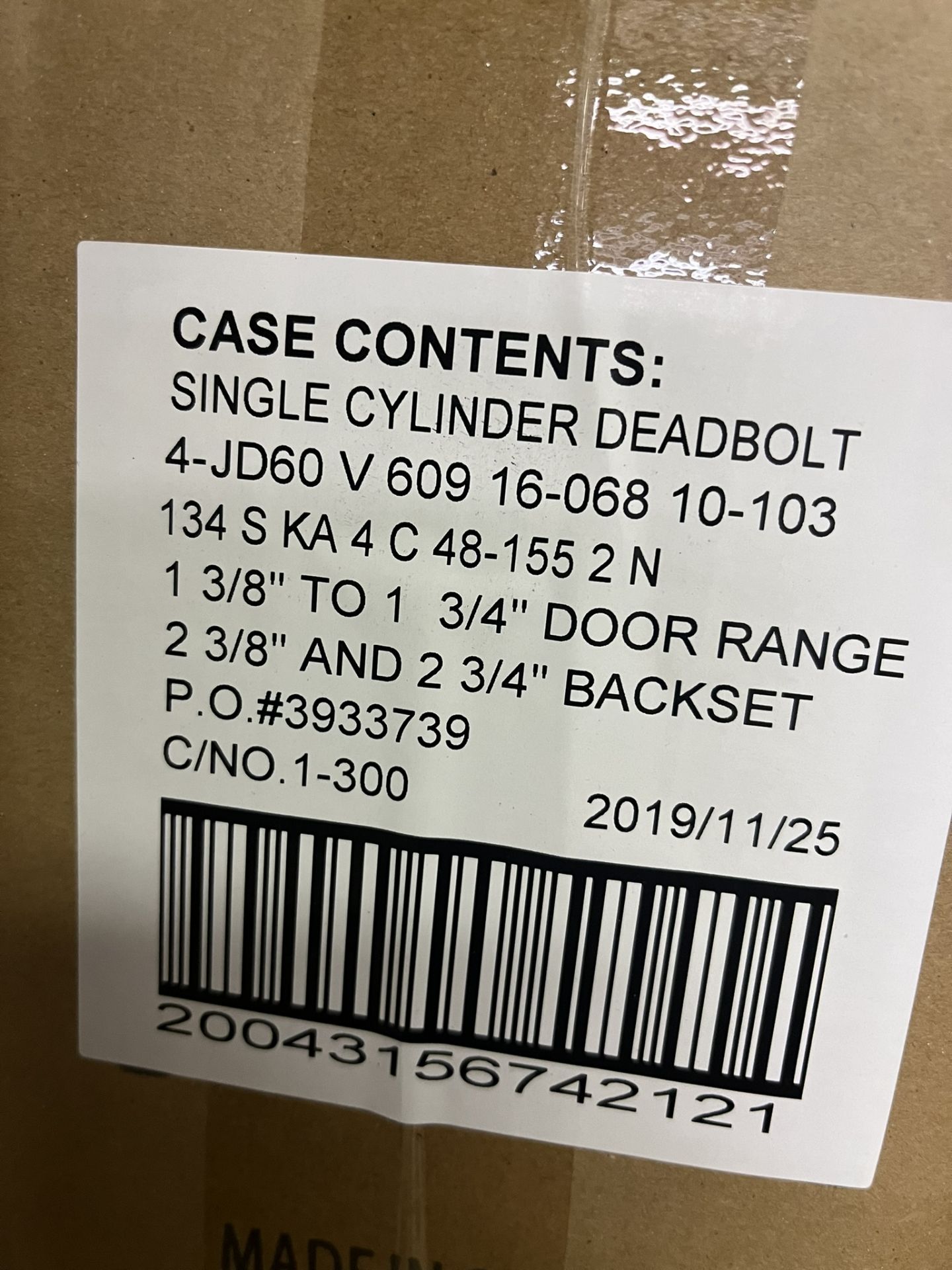 (4) DEXTER SINGLE CYLINDER DEADBOLTS 1 3/8" TO 1 3/4" DOOR RAGE; 2 3/8" TO 2 3/4" BACKSET; ANTIQUE - Image 2 of 3