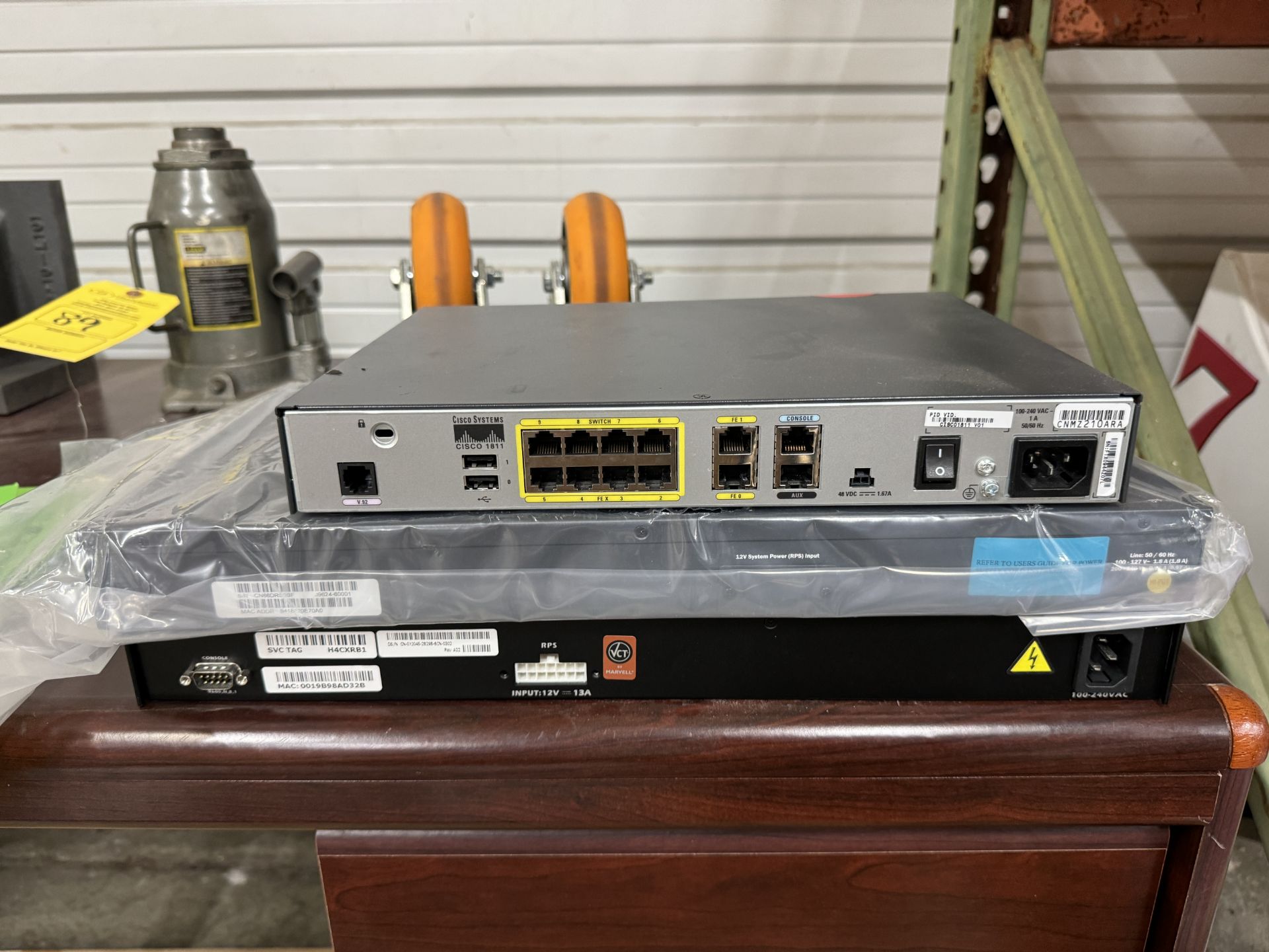 CISCO 1800 SERIES INTEGRATED SERVICE ROUTER; HP 2620-24 NETWORK SWITCH PORT; DELL POWER CONNECT