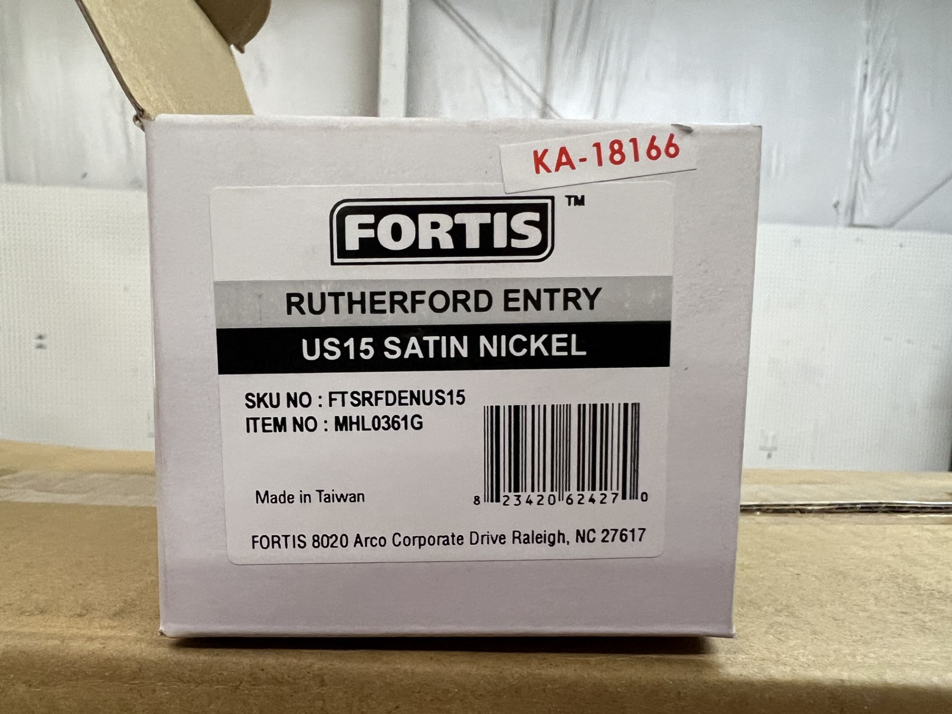 (20) FORTIS RUTHERFORD ENTRY US15 SATIN NICKEL - Image 2 of 4
