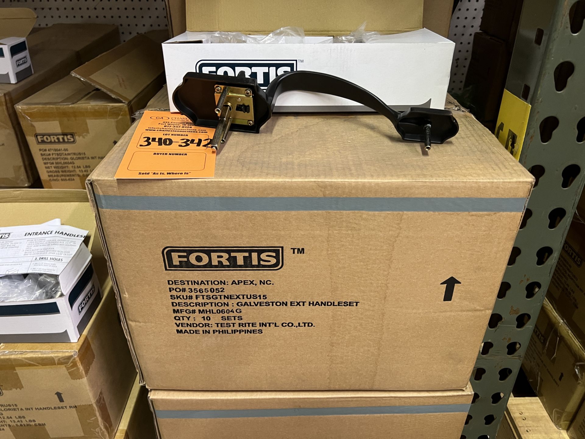 (10) FORTIS GALVESTON EXT HANDLESET US12P OIL RUBBED BRONZE