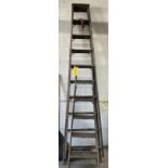 (2) WOOD LADDERS