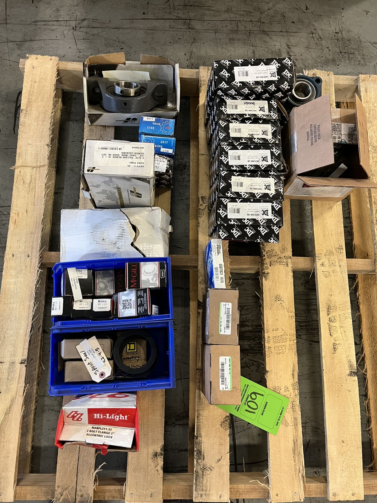 PALLET WITH VARIOUS MCGILL; DC; DODGE BEARINGS AND OIL SEALS - Image 2 of 10