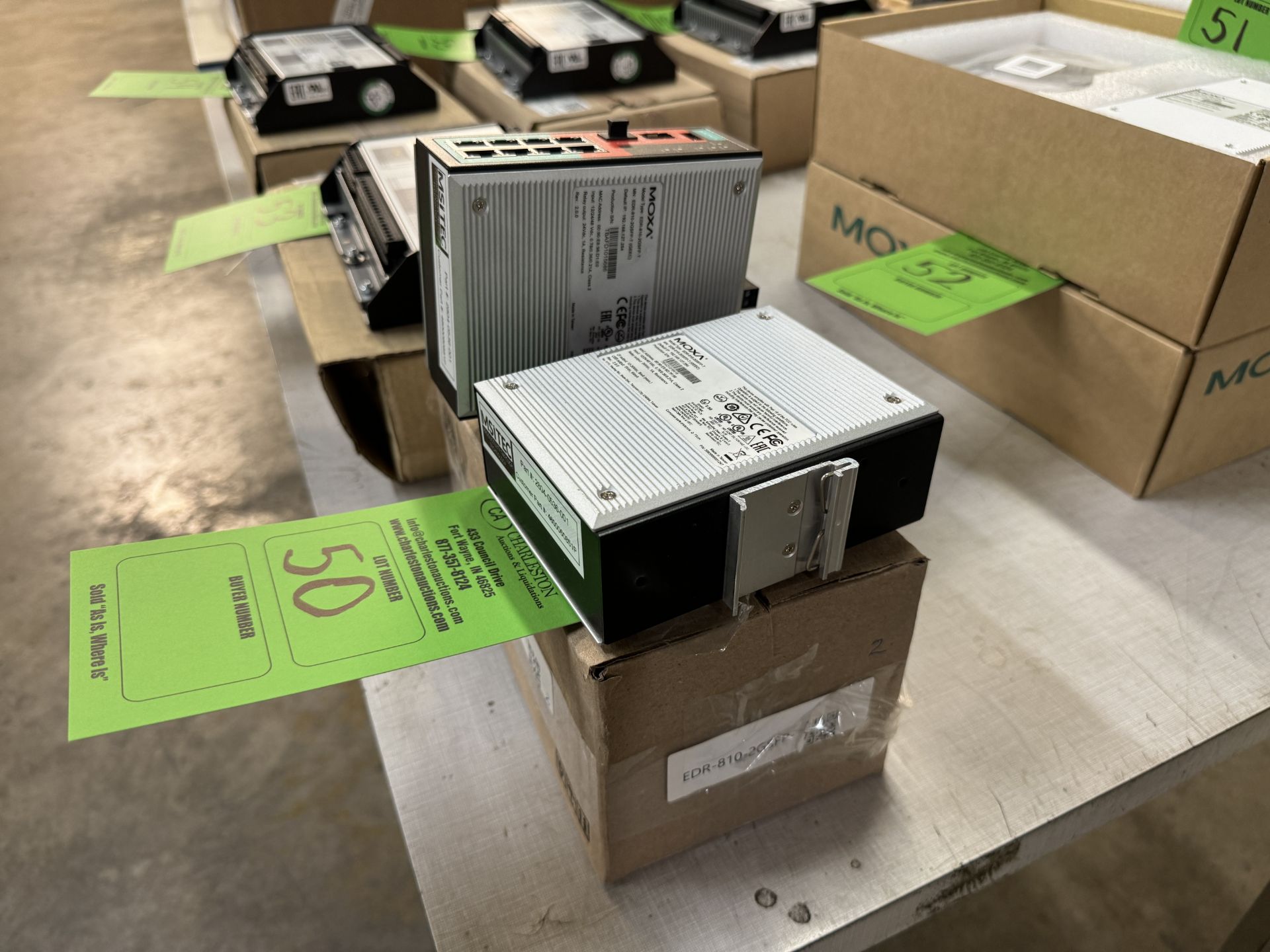 (2) MOXA INDUSTRIAL ROUTER SWITCHES MODEL # EDR-810-2GSFP-T - Image 2 of 3