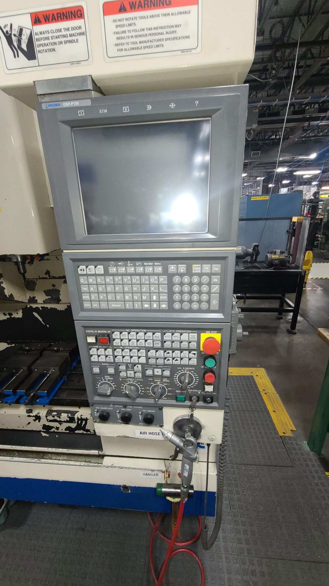 OKUMA MCV3016 VERTICAL MACHINING CENTER; 220/480; 3 PH; 60 HZ; 21.76 KVA; SERIAL # 0037; OKUMA OSP- - Image 4 of 6