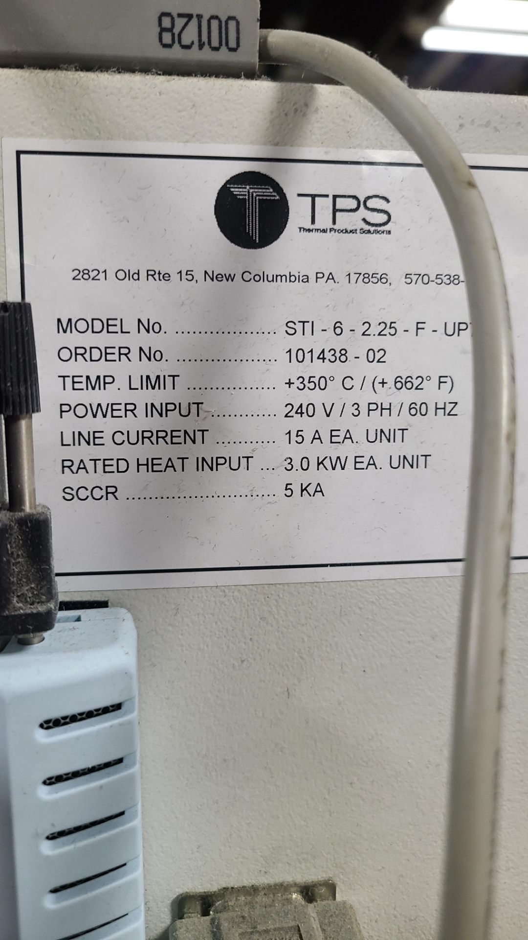 SPX BLUE M OVEN MODEL # STI-6-2.25-F-UP750 (#887) - Image 2 of 2