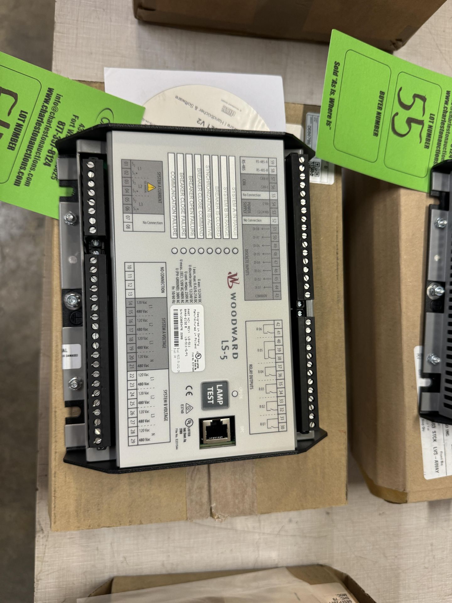 WOODWARD LS-5 CIRCUIT BREAKER CONTROL AND PROTECTION P/N: 8440-2152B