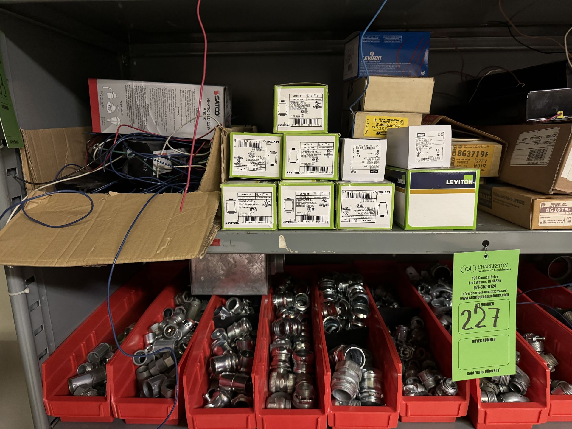 CONTENTS OF RACK: ASSORTED FITTINGS; LEVITON; OCCUPANCY SENSORS (ZONE 5) - Image 2 of 9