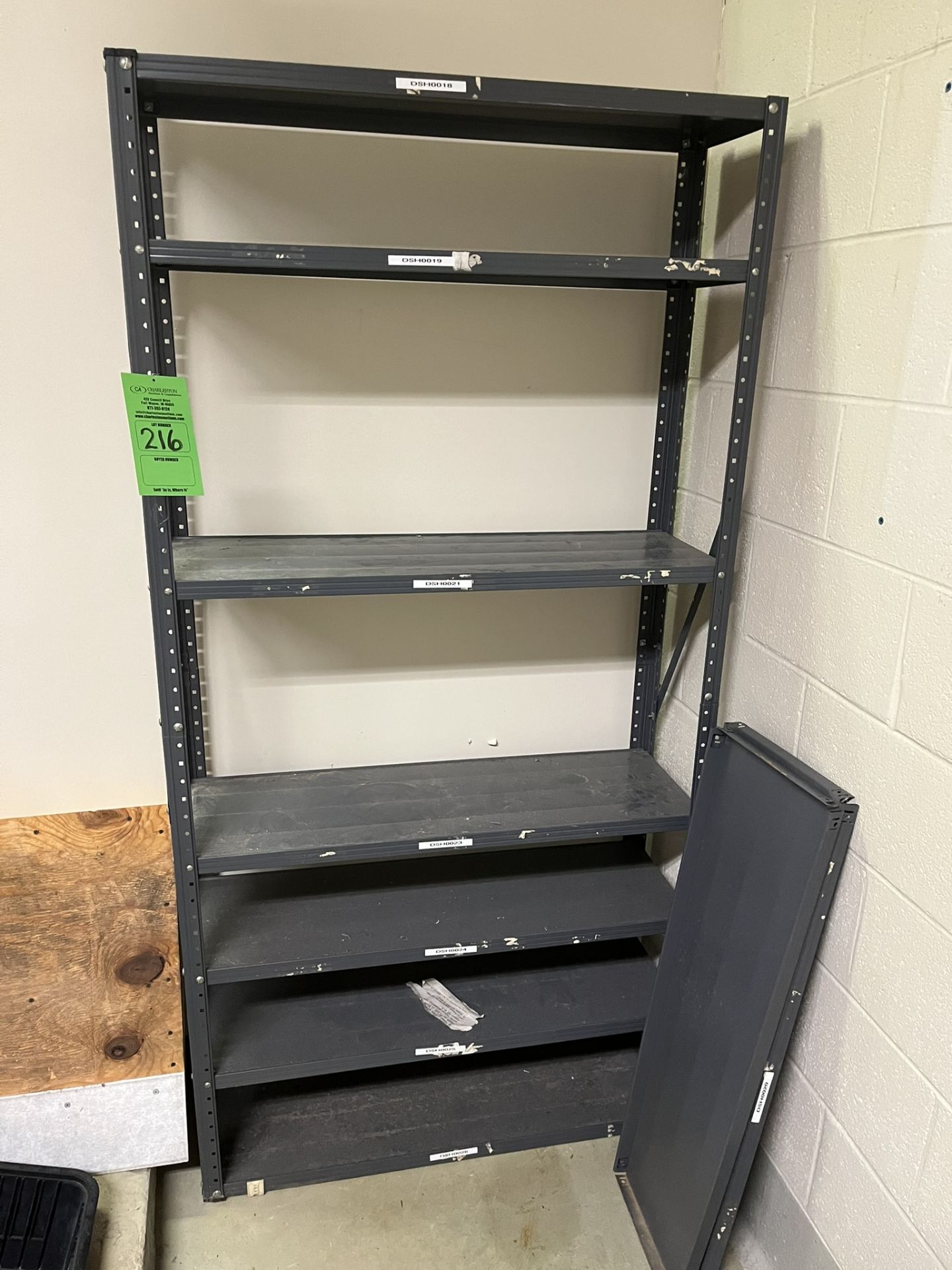 STORAGE RACK WITH 8 SHELVES (ZONE 5)