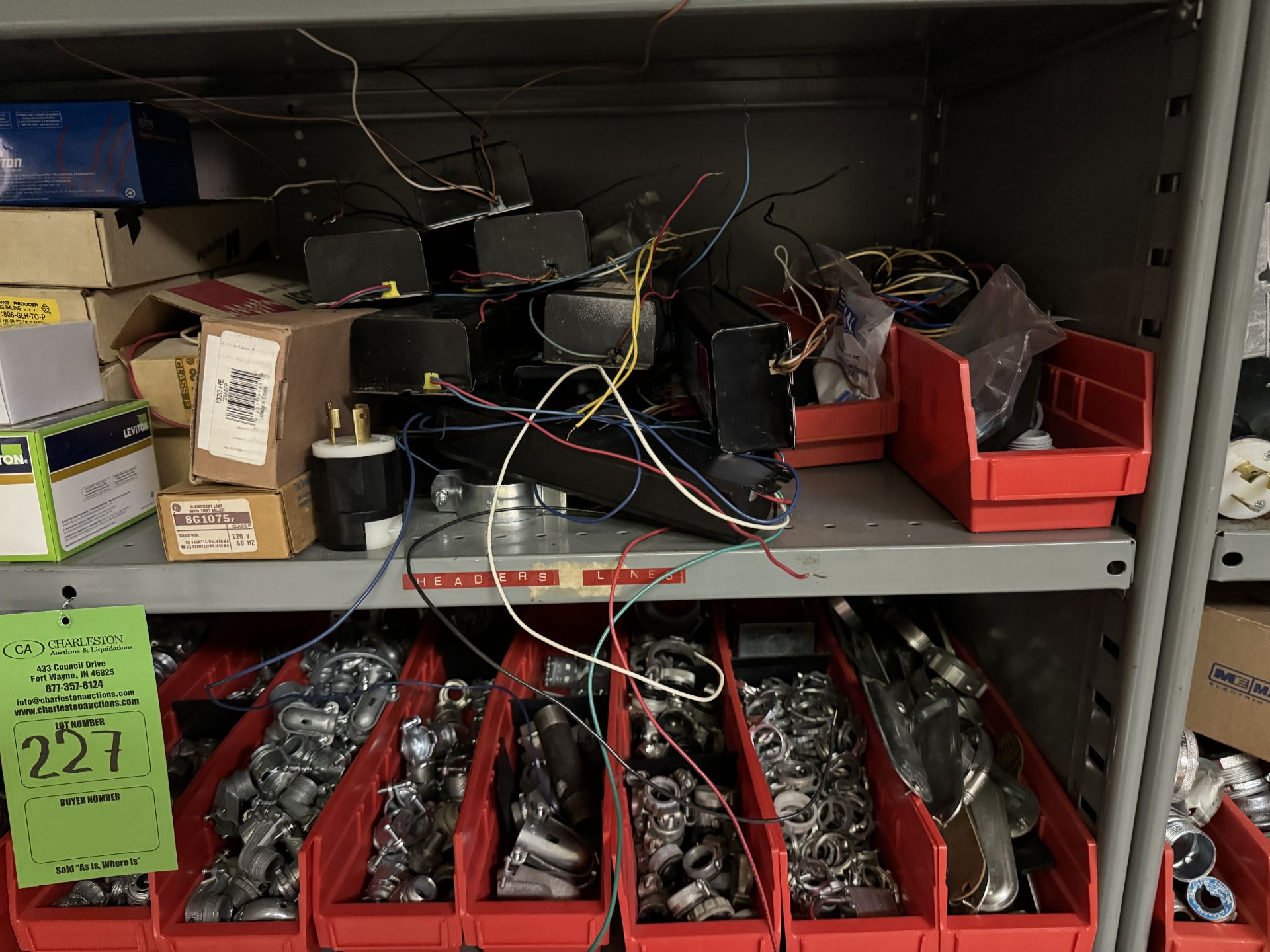 CONTENTS OF RACK: ASSORTED FITTINGS; LEVITON; OCCUPANCY SENSORS (ZONE 5) - Image 3 of 9