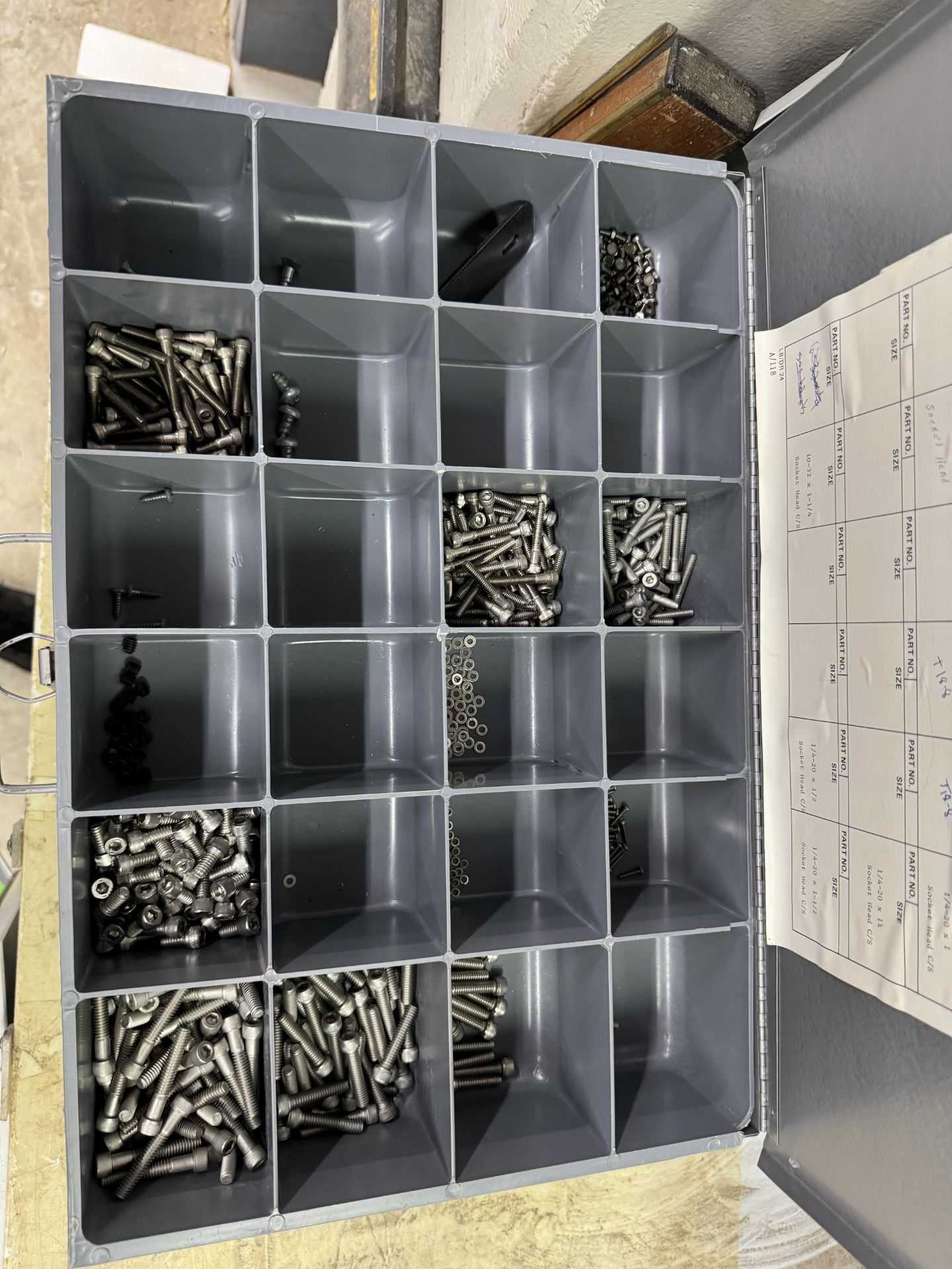 (3) FASTENALL STYLE PART-CABINETS WITH ASSORTED SCREWS (ZONE 5) - Image 3 of 5