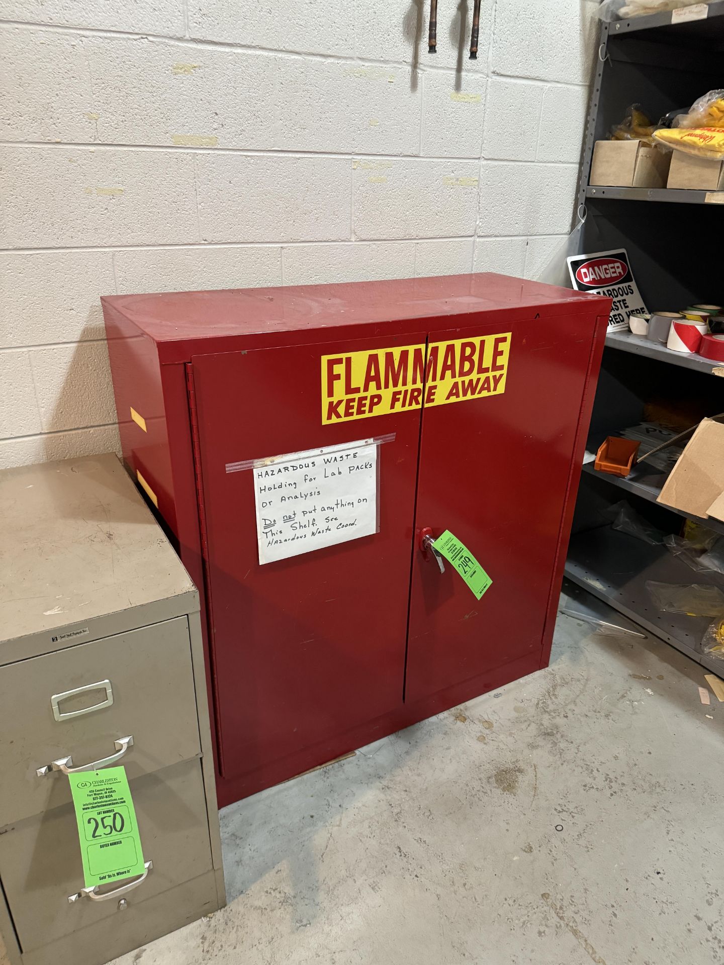 2-DOOR FLAMMABLE CABINET (ZONE 5) - Image 2 of 2