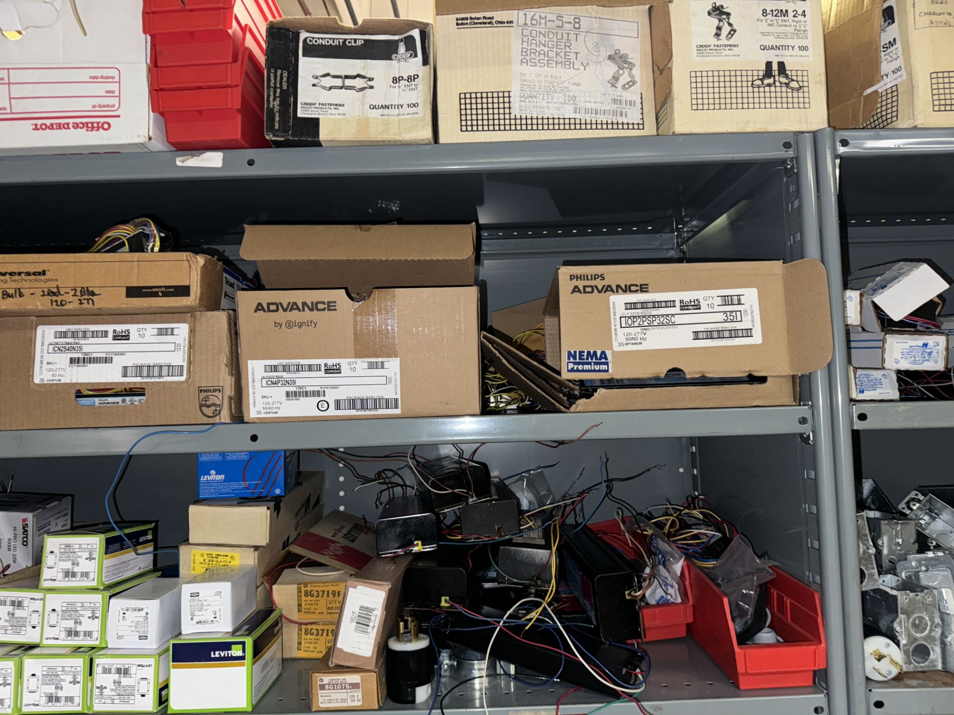 CONTENTS OF RACK: ASSORTED FITTINGS; LEVITON; OCCUPANCY SENSORS (ZONE 5) - Image 8 of 9