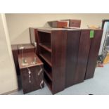 (9) WOOD BOOKSHELVES; (2) DESK CREDENZAS (ZONE 5)