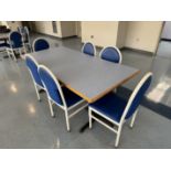 DINING TABLE WITH (6) CHAIRS (ZONE 3)