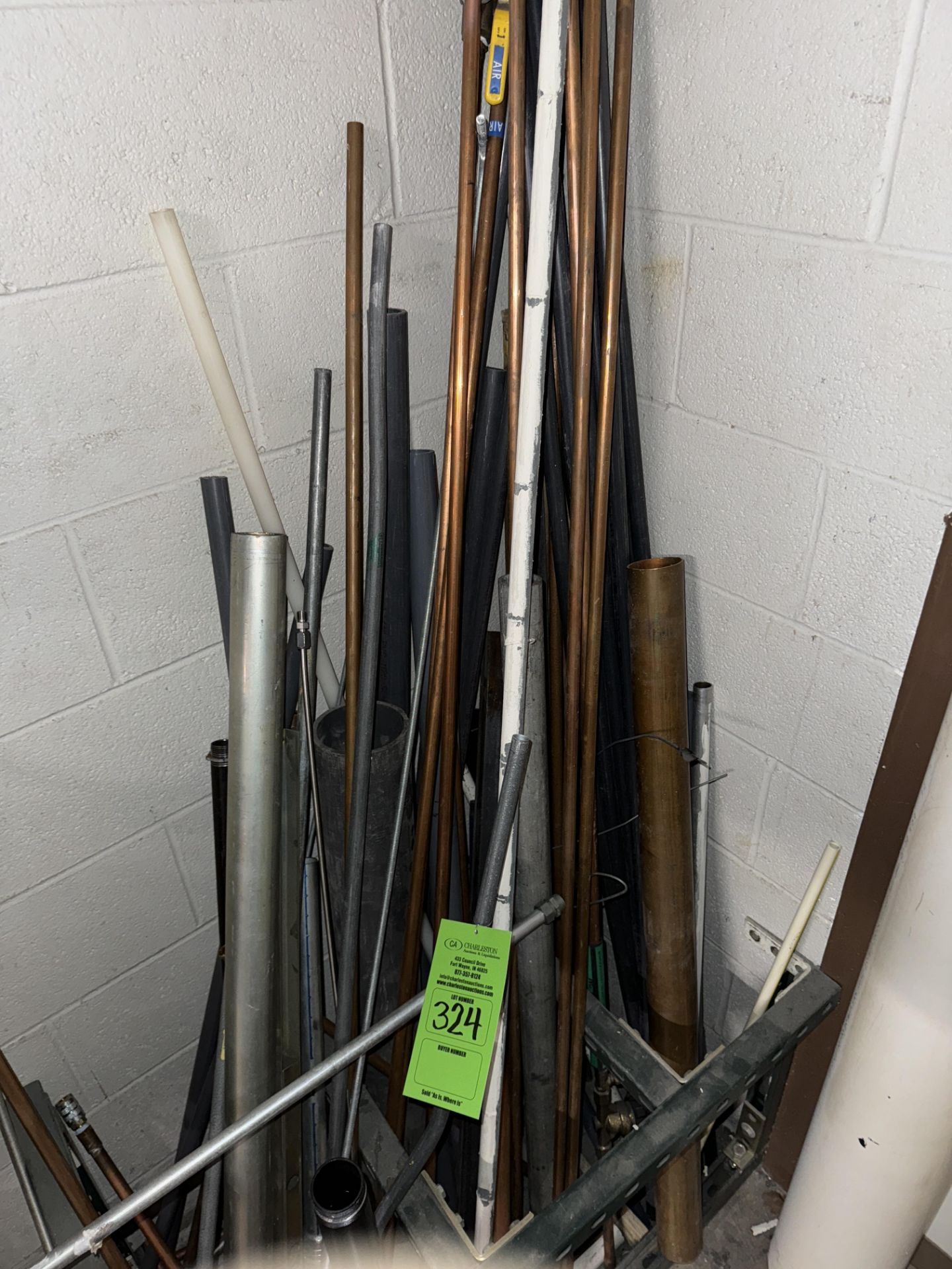 ASSORTED COPPER PIPING; VARIOUS BAR STOCK (ZONE 5) - Bild 2 aus 2