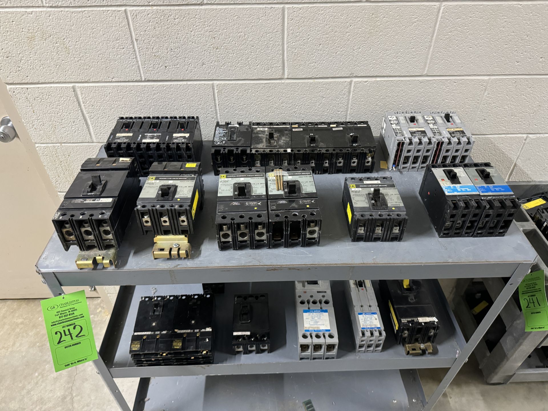 VARIOUS SQUARE D; SIEMENS; WESTINGHOUSE; SENTRON; GOULD CIRCUIT BREAKERS (ZONE 5)