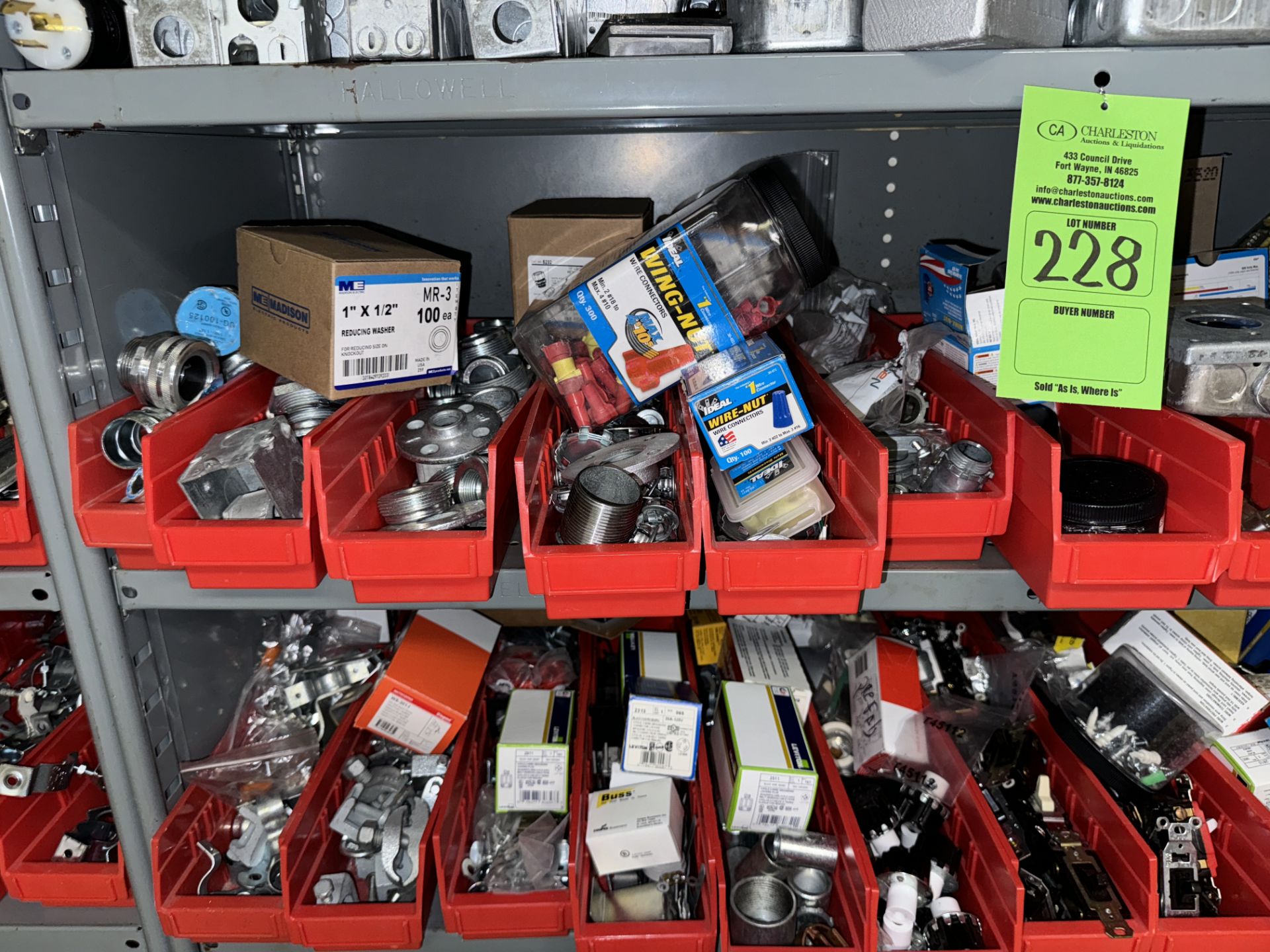 CONTENTS OF RACK: ASSORTED OUTLET FIXTURES; CONNECTORS; SWITCHES (ZONE 5) - Image 4 of 7