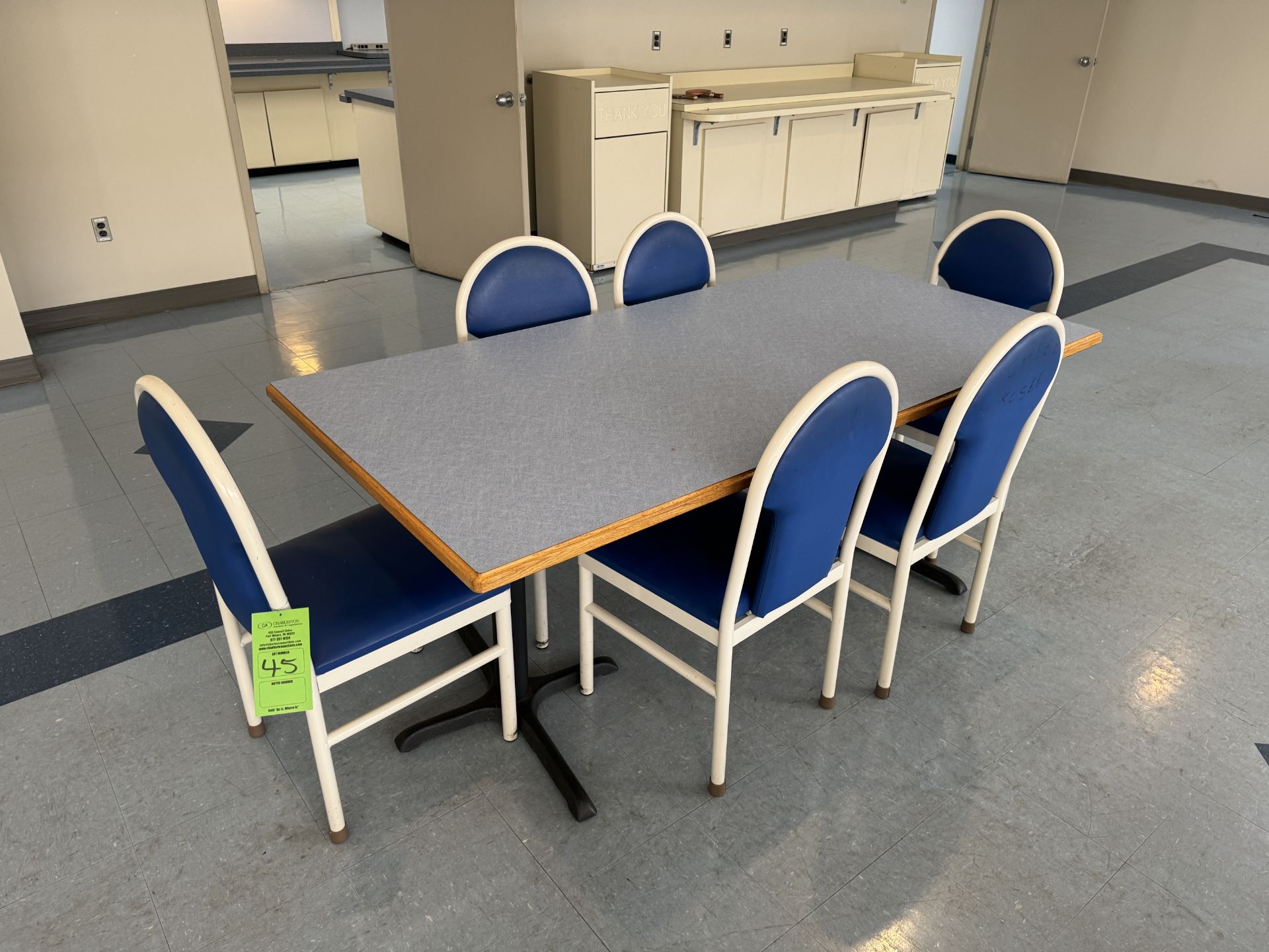 DINING TABLE WITH (6) CHAIRS (ZONE 3)
