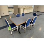 DINING TABLE WITH (6) CHAIRS (ZONE 3)