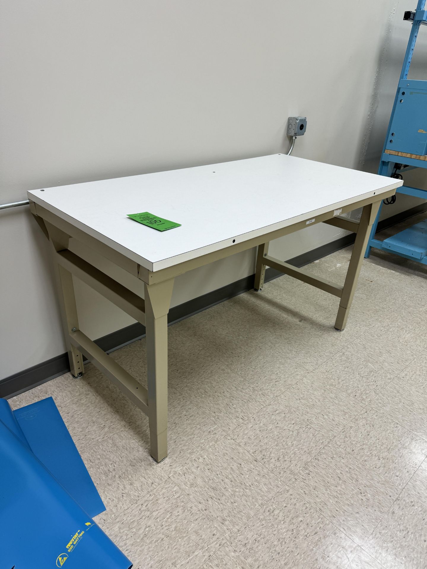 WOOD TOP WORK TABLE (ZONE 3) - Image 2 of 2