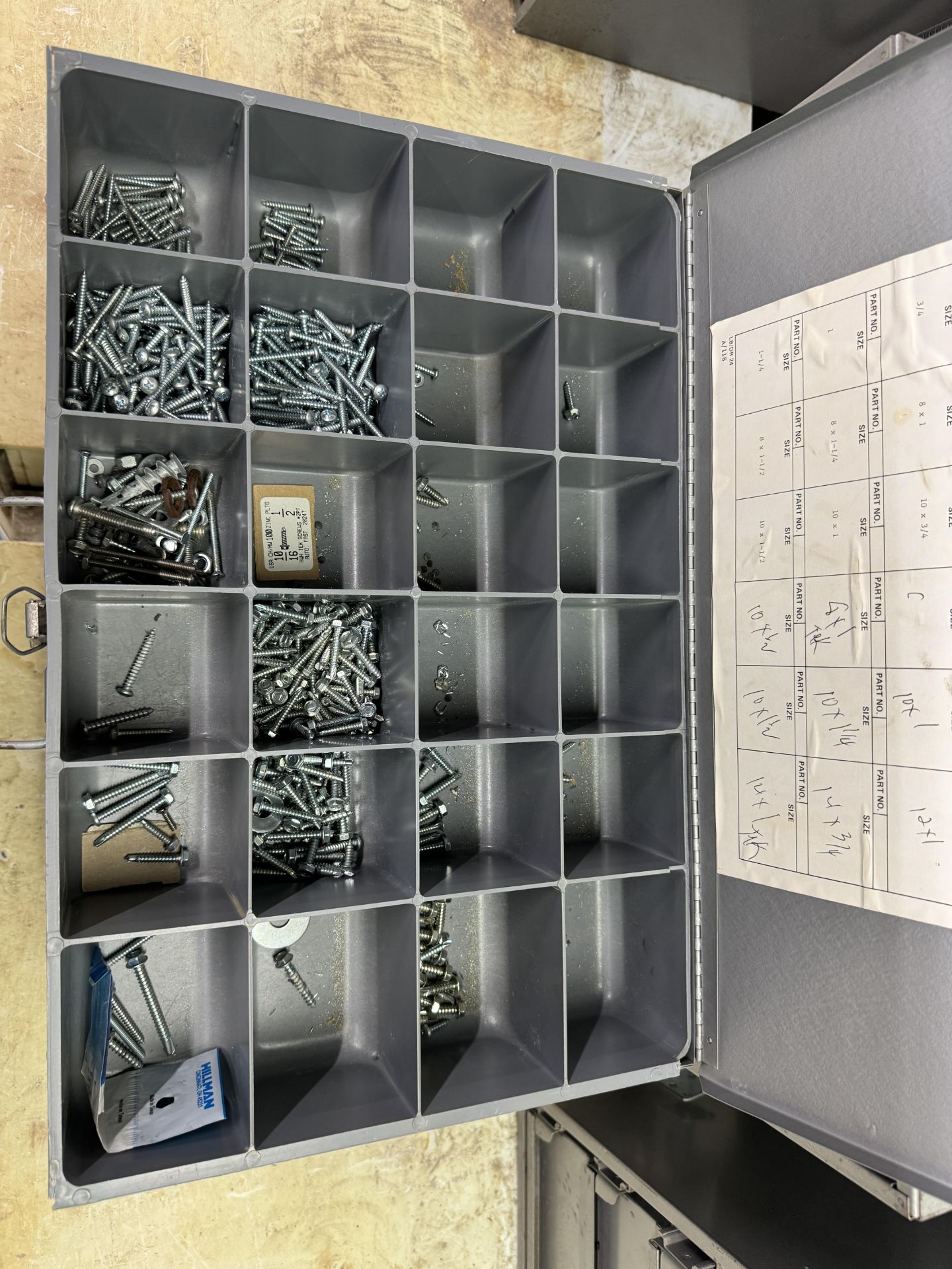 (3) FASTENALL STYLE PART-CABINETS WITH ASSORTED SCREWS (ZONE 5) - Image 4 of 5