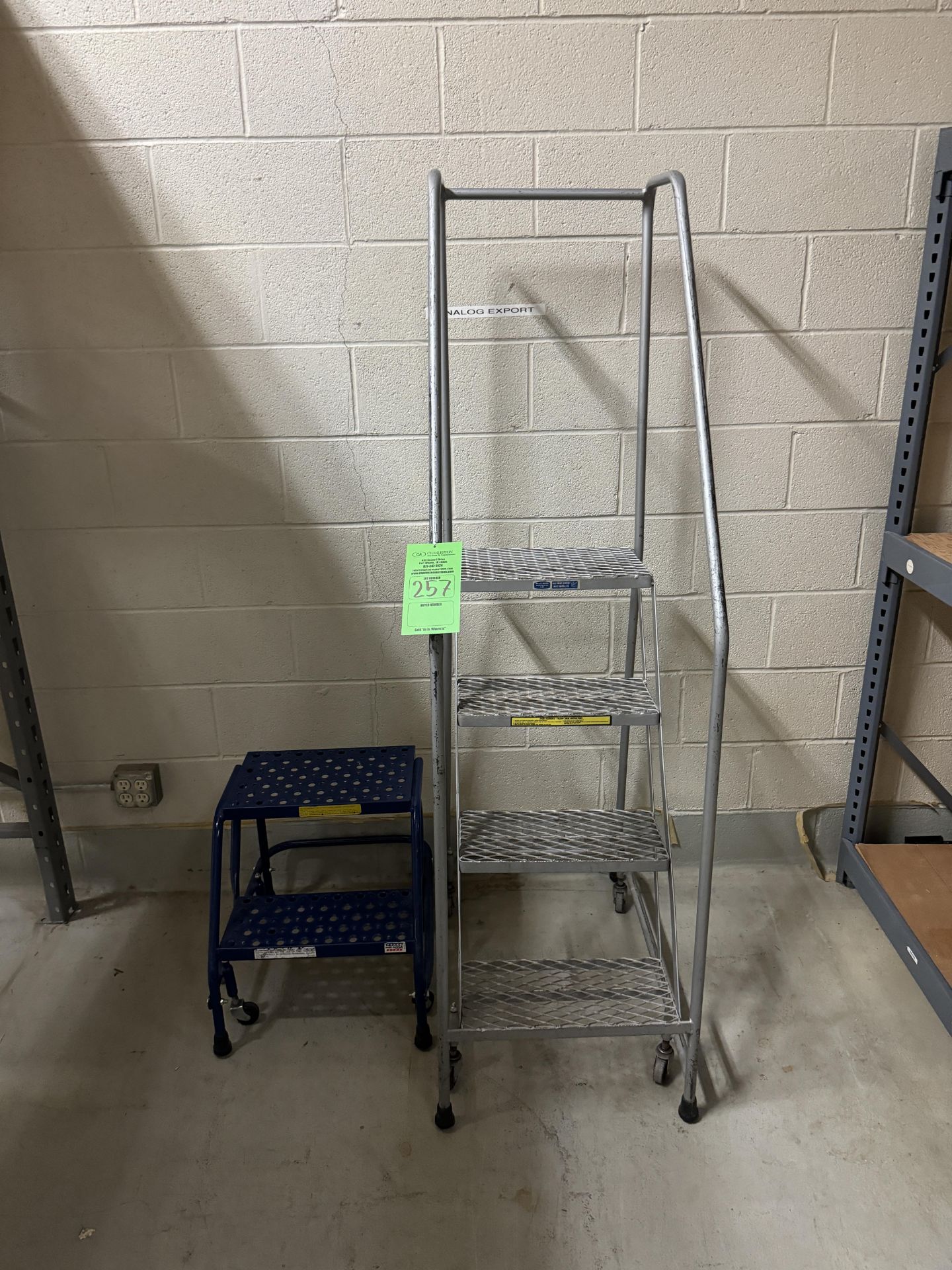 3' ROLLING SAFETY LADDER AND 2' STOOL (ZONE 5)