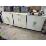 (3) WORK TOP STORAGE CABINETS (ZONE 5)