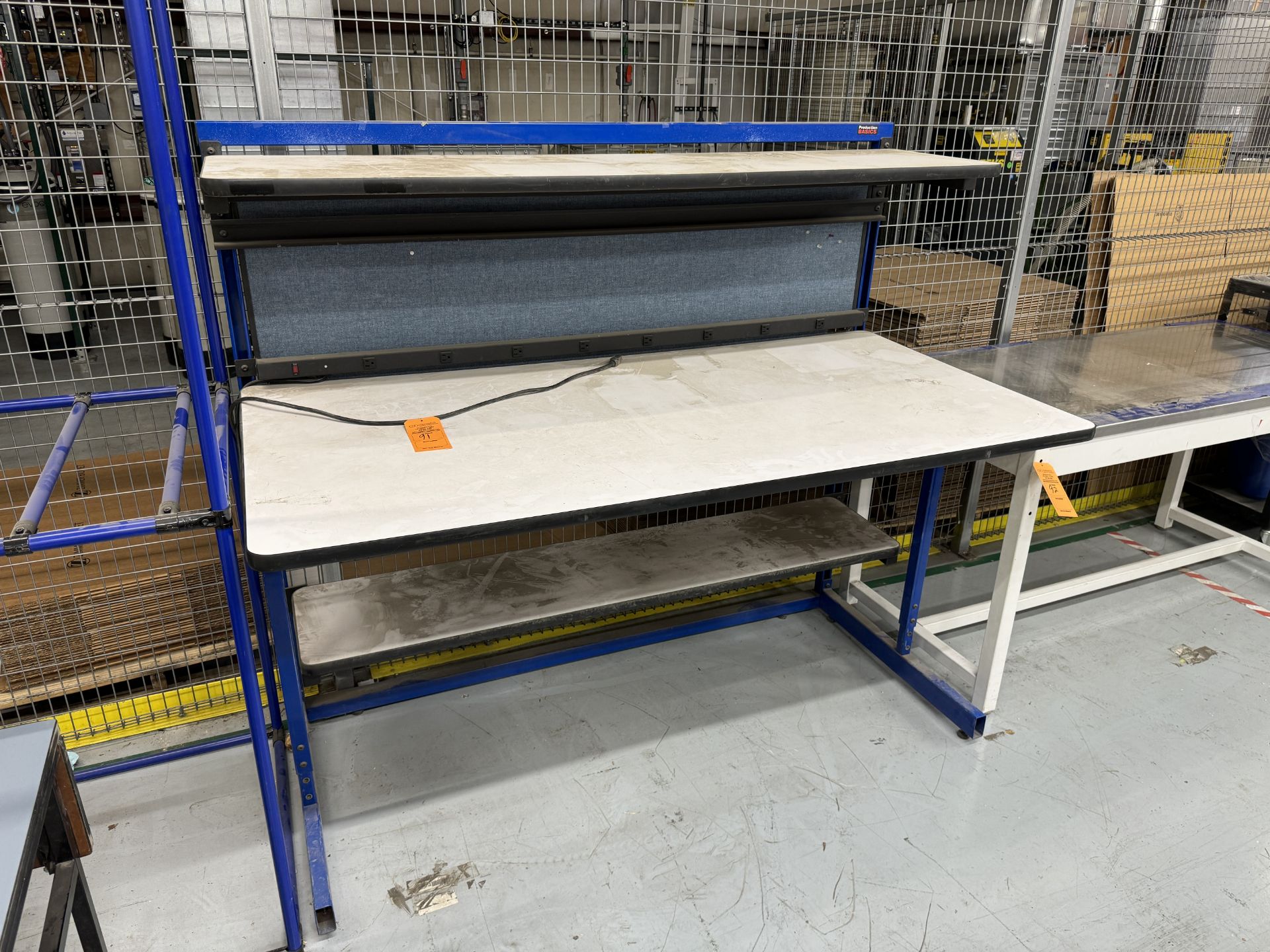 PRODUCTION BASICS ADJUSTABLE WORK TABLE: 6'X3'