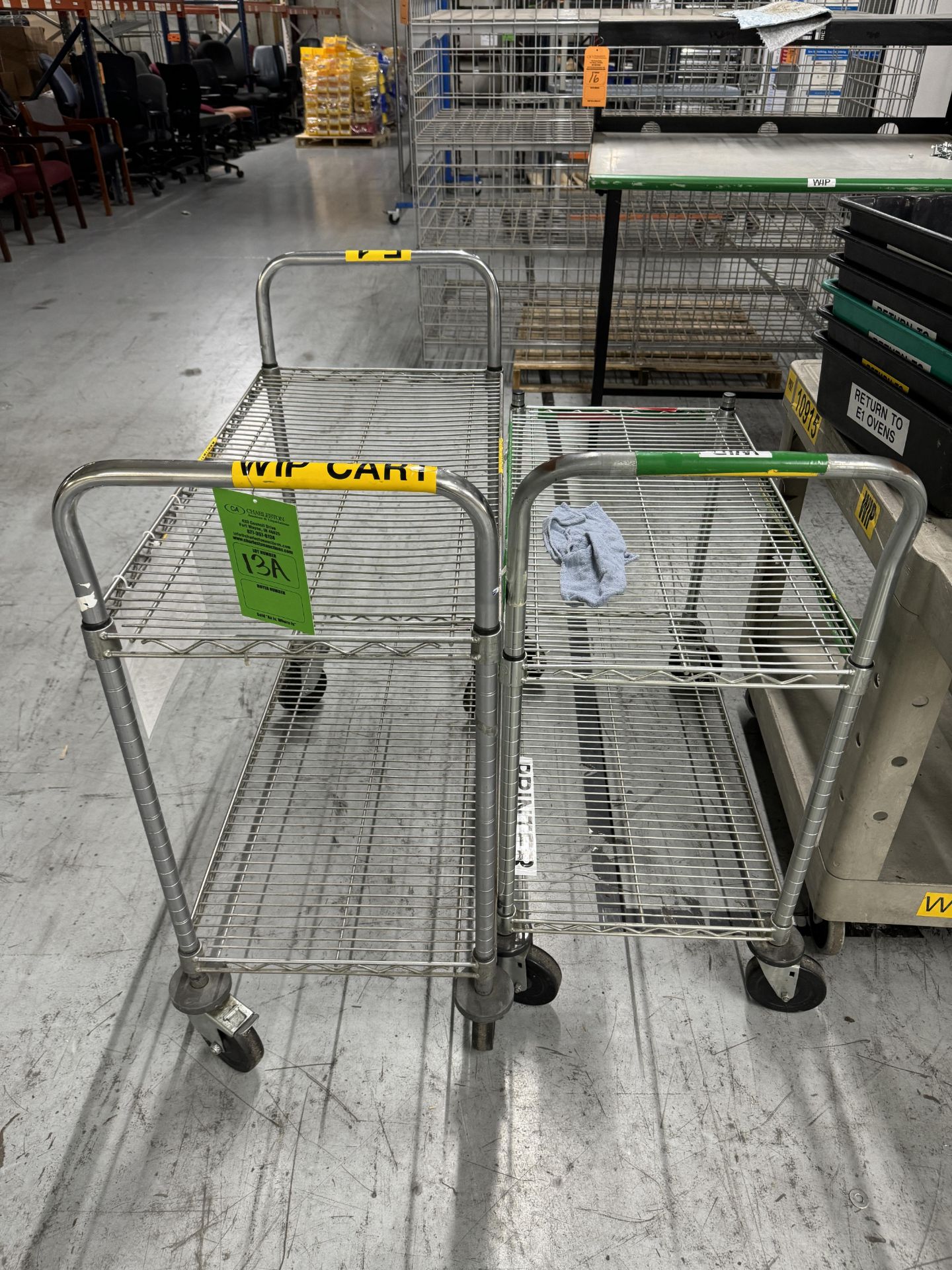 (2) WIRE CARTS