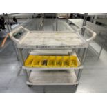 PLASTIC CART WITH PLASTIC BINS