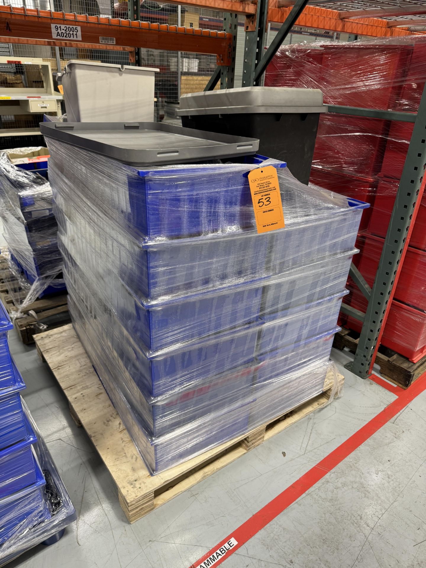 PALLET OF PLASTIC BINS - Image 2 of 2