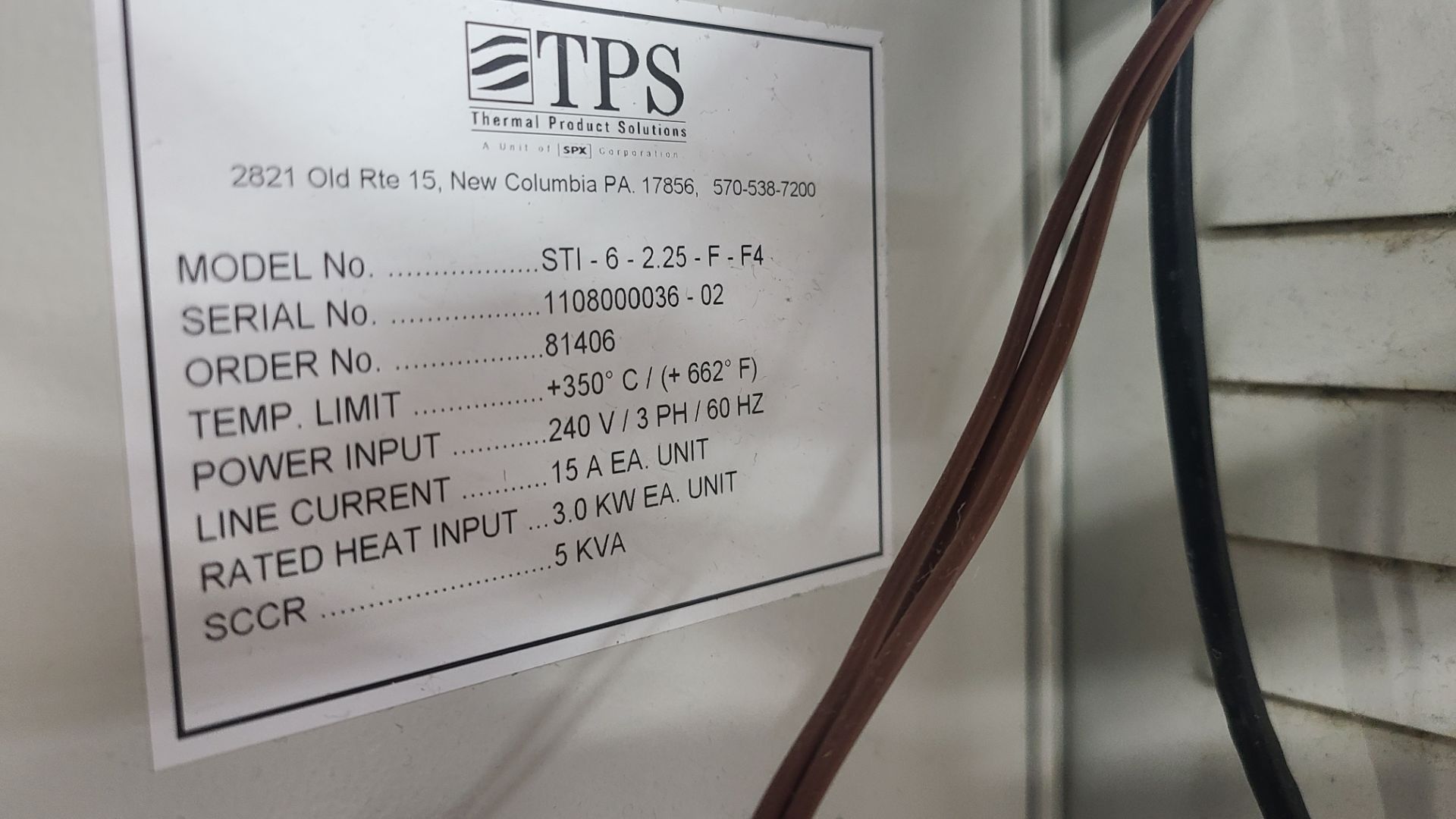 TPS BLUE M OVEN MODEL # STL-6-4.0F-MP550 (#2333) - Image 2 of 2