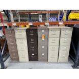 (6) VERTICAL 4-DRAWER FILE CABINETS