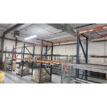 (5) SECTIONS OF PALLET RACKING: (6) 10' UPRIGHTS; (16) 8' CROSS BARS