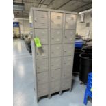 SINGLE SECTION LOCKERS (18) TOTAL