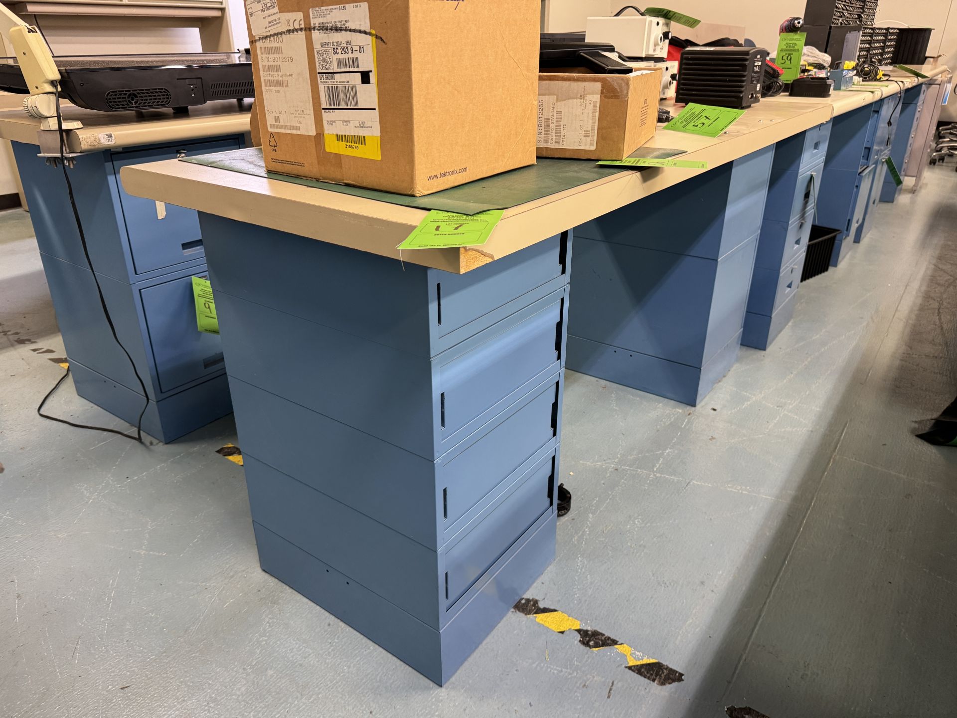WORK TABLE WITH DRAWERS