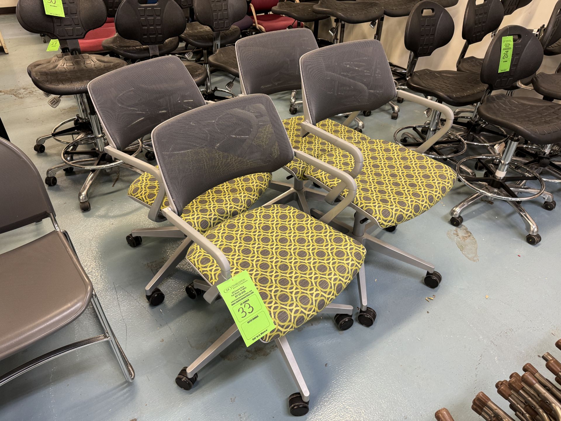 (4) STEELCASE OFFICE CHAIRS