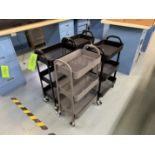 (4) OFFICE CARTS