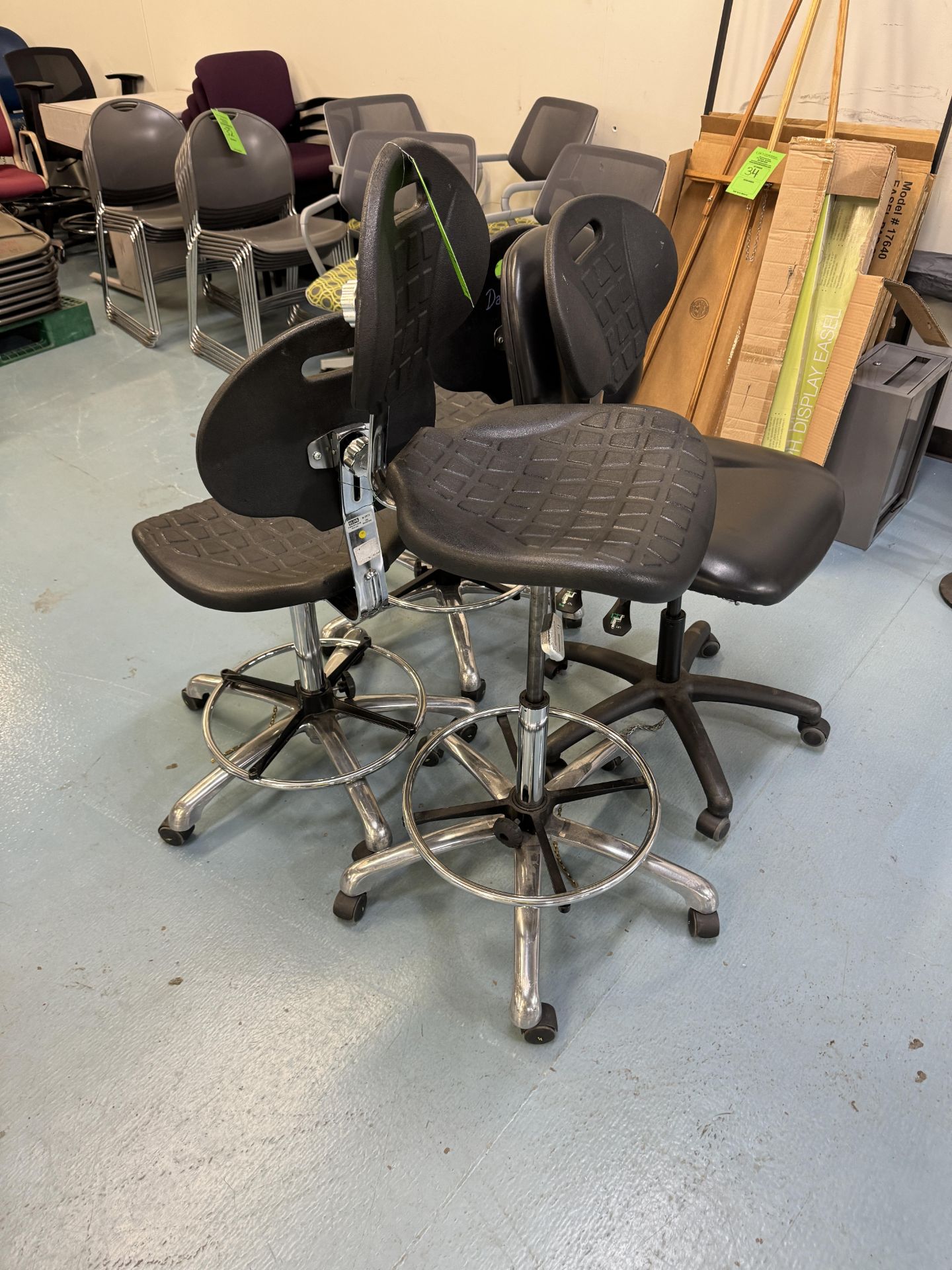 (4) PORTABLE SHOP CHAIRS