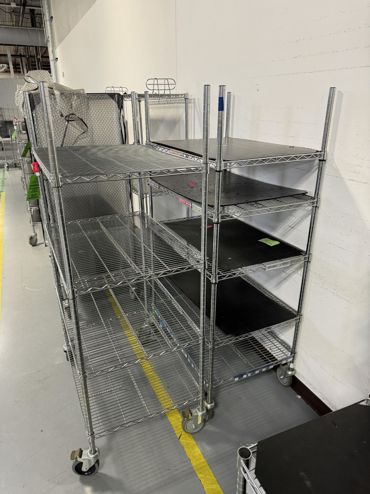 (2) MOBILE WIRE RACKS - Image 2 of 2