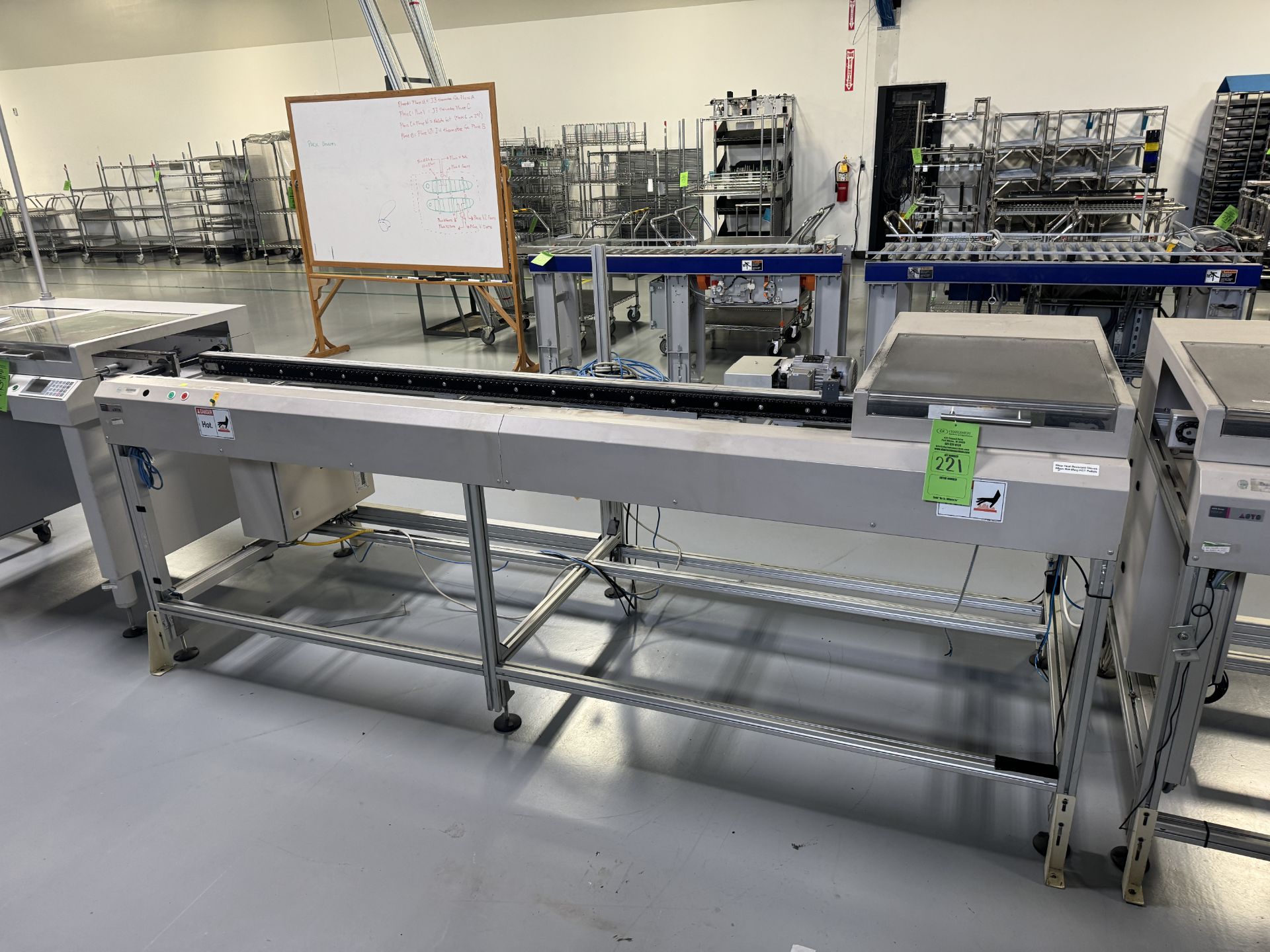 ASYS AUTOMATED HANDLING CONVEYOR TYPE: SGM-01 SERIAL # 042111