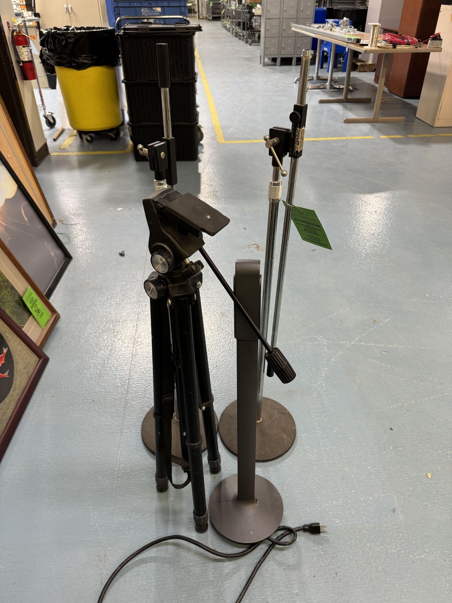 (2) MICROPHONE STANDS; TRIPOD; POWER STAND - Image 2 of 2