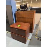 WOOD FILE CABINET AND STORAGE STAND