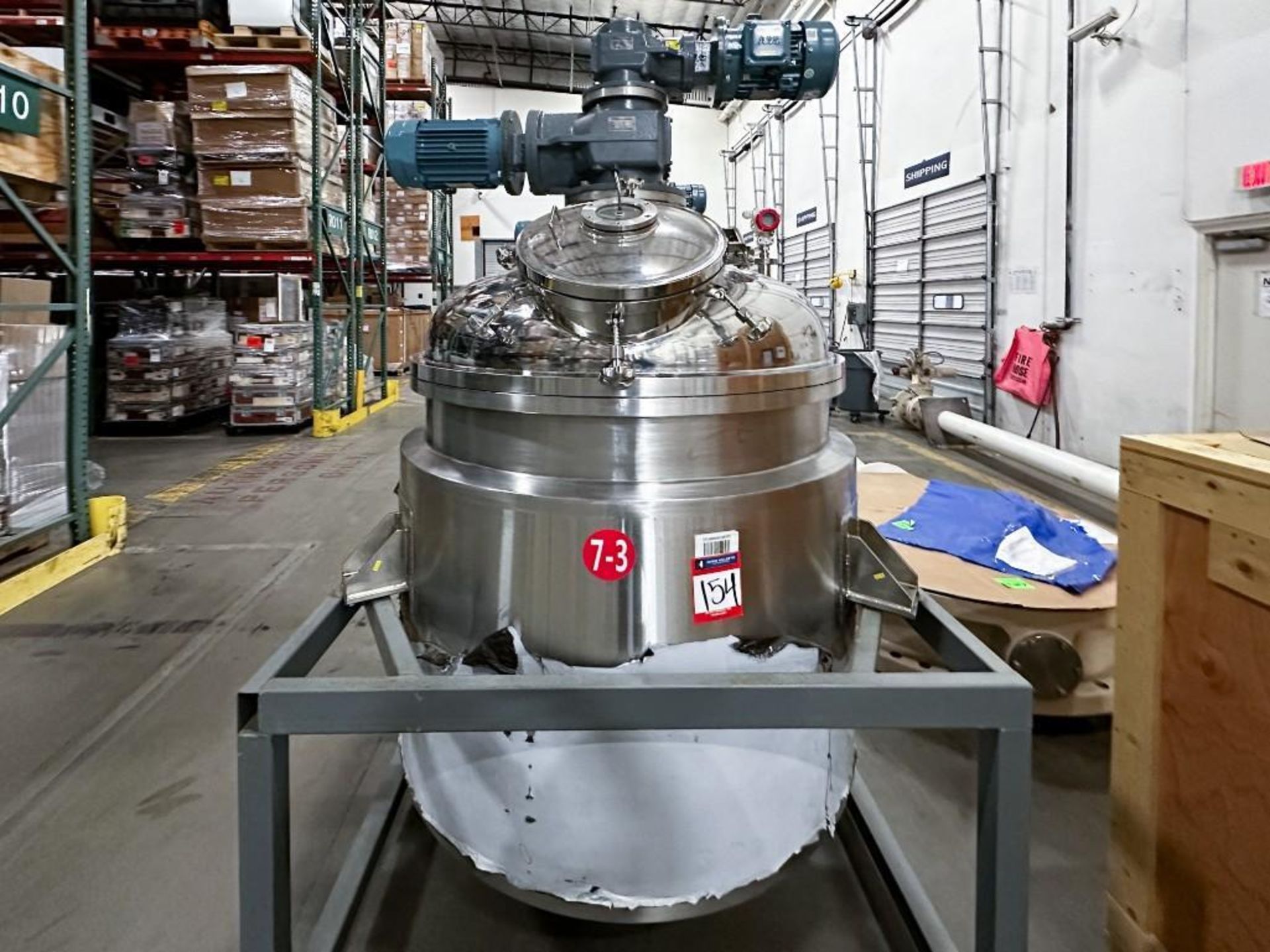 NEW - 1000 Liter, SS, Fully Jacketed, Vacuum, Triple Motion Mixing Kettle